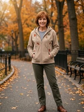 Nick & Sarah Sport Roomy Fleece Hoodie Autumn-Inspired Long Sleeve Women size XL